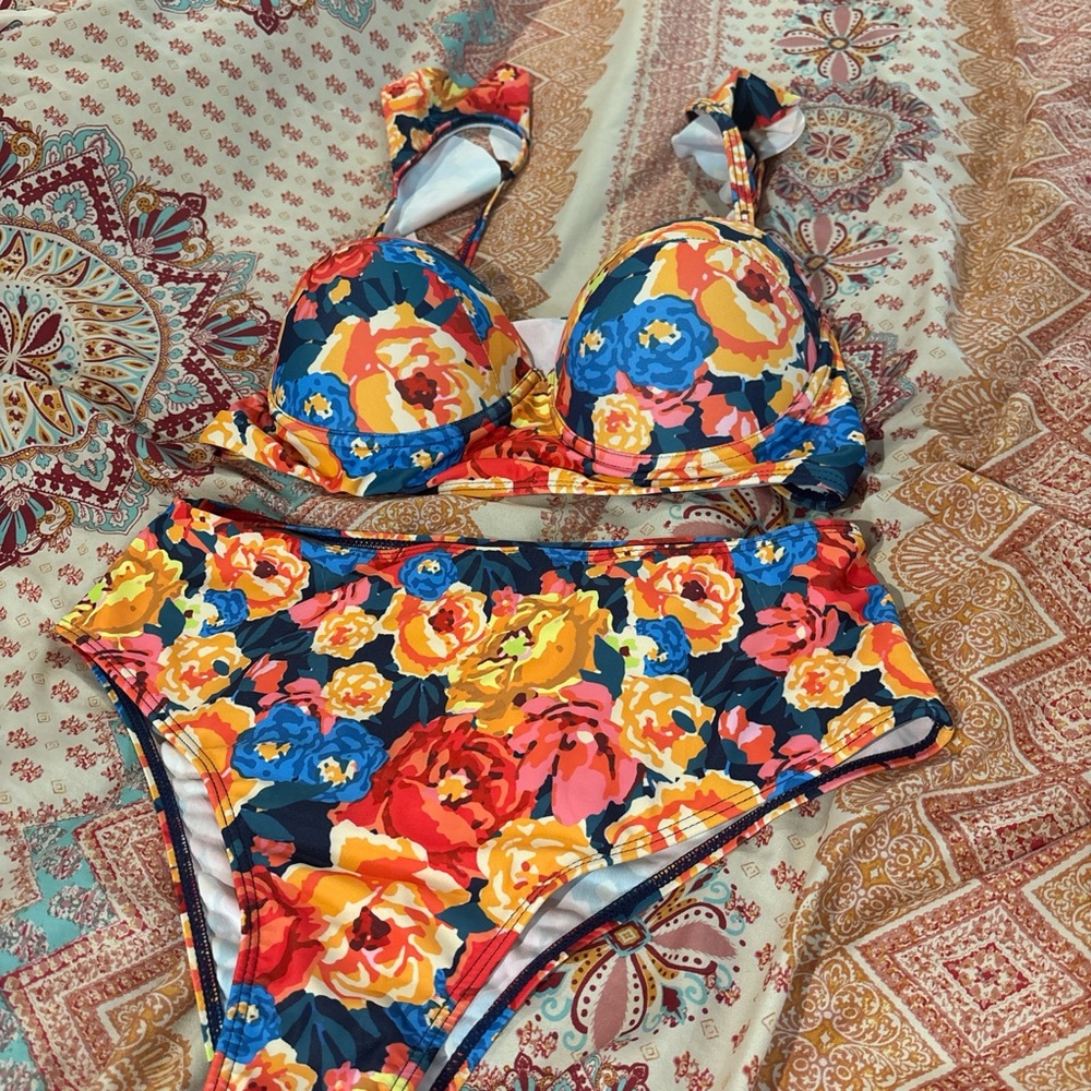 SHEIN Floral Bikini - Multicolor